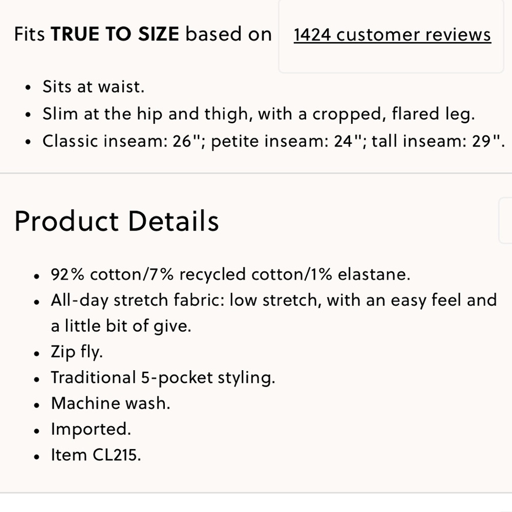 J. Crew Mid-rise flare crop jean in all-day stretch, Size 31 (12) - Picture 5 of 5